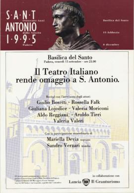 &quot;Il teatro italiano rende omaggio a S. Antonio&quot;